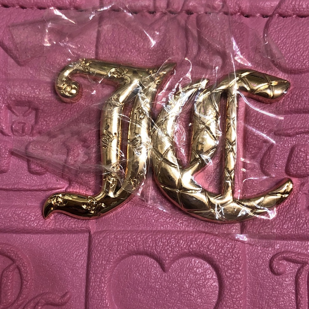 Juicy Couture Cherry Blossom Pretty Pop Small ZA Wallet Back ID Organizer NWT - Picture 6 of 16